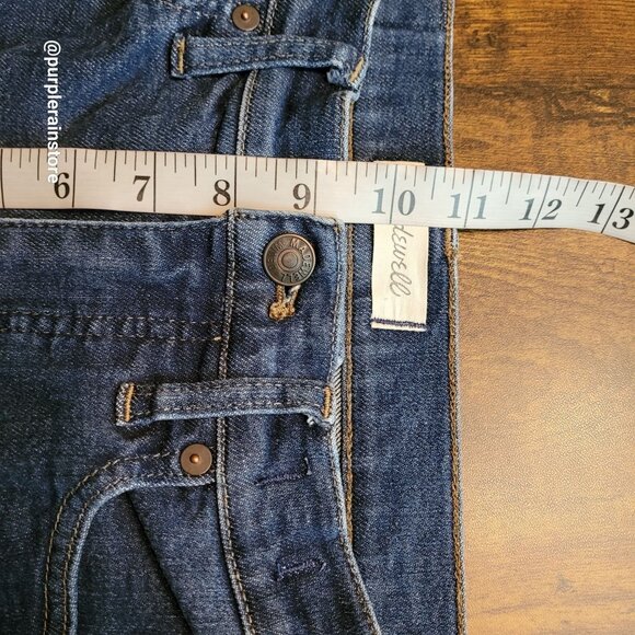 Madewell Jeans 27 Skinny 9" Mid Rise Woodland Wash MA938 Tummy Control Stretch - Picture 10 of 13